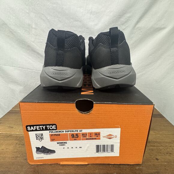 Merrell Women’s Fullbench Superlite AT Black Safety Toe Work Sneakers 9.5 M NWB - Picture 6 of 11